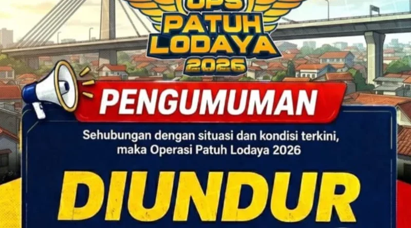 Polda Jabar Undur Operasi Patuh Lodaya 2026 Hari Ini